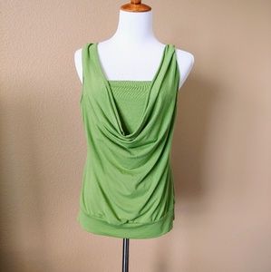 Layered, drapey sleeveless top